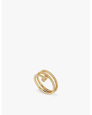 Cartier Juste Un Clou 18Ct- And 0.59Ct Brilliant-Cut Diamond Ring - Metallic