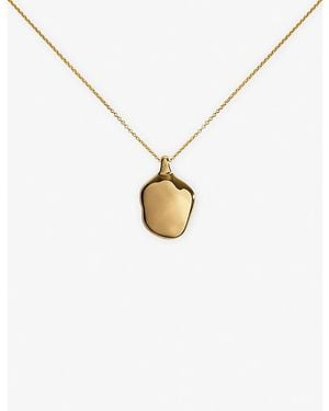 Monica Vinader Odyssey Locket 18Ct Vermeil Necklace - Metallic