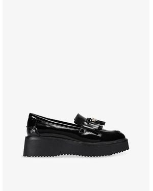 KG by Kurt Geiger Maisie Faux-Leather Loafers - Black