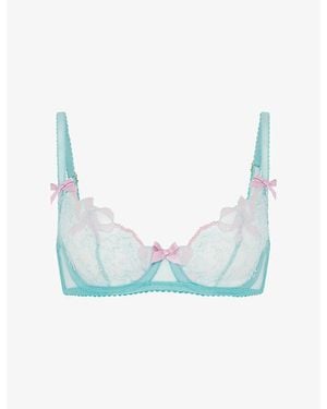 Agent Provocateur Lisetta Underwired Lace Bra - Blue
