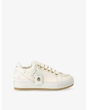 Kurt Geiger Southbank Tag Leather Trainers - White