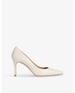 LK Bennett Floret Leather Courts - White