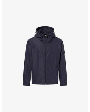 Moncler Sassiere Hooded Shell Jacket - Blue
