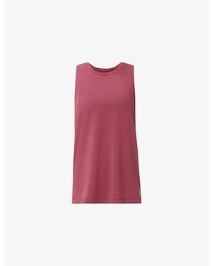 Sweaty Betty Soft Flow Studio Longline Vest Top - Red