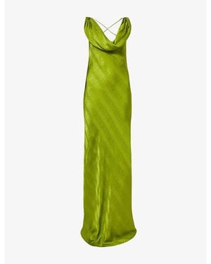 Rat & Boa Navarra Printed Silk Maxi Dress - Green