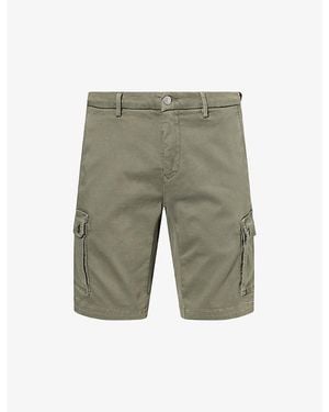 Replay Vannie Cargo-Pocket Denim Shorts - Green