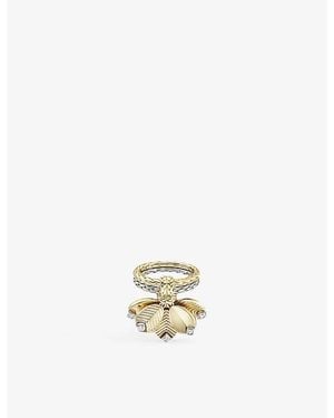 Cartier Grain De Café 18Ct- And 0.19Ct Diamond Ring - White