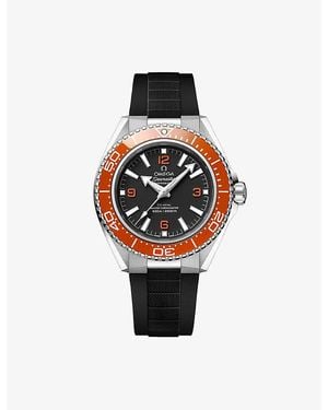 Omega Seamaster Planet Ocean 600M Stainless-Steel Rubber-Strap Watch 42Mm - Red