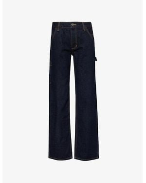 Guess Originals Carpenter Wide-Leg Denim Jeans - Blue