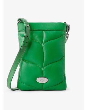 Mulberry Softie Quilted Leather Cross-body Phone Pouch - Green