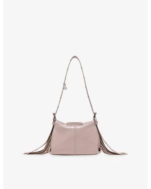 Maje Miss M Mini Patent-Leather Shoulder Bag - Pink