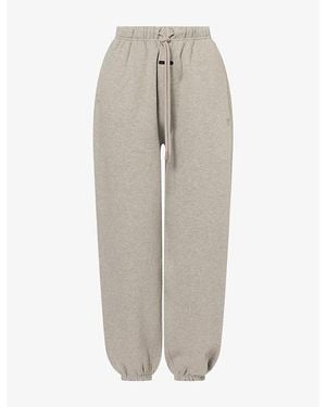 Fear Of God Classic Embossed-Logo Cotton-Jersey Jogging Bottoms - Grey