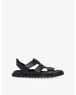 Whistles Freya Fisherman Leather Sandals - Black