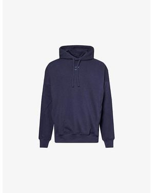 GYMSHARK Power Oversized-Fit Cotton-Jersey Hoody - Blue