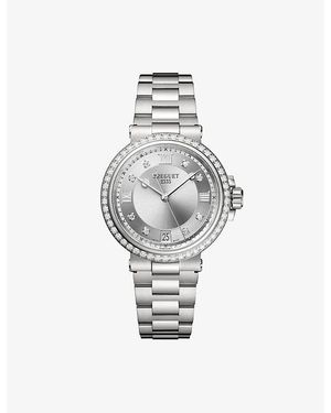 Breguet Marine And 1.25Ct Diamond Automatic Watch 33.8Mm - Metallic