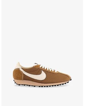 Nike Ld-1000 Mesh And Suede Low-Top Trainers - Brown