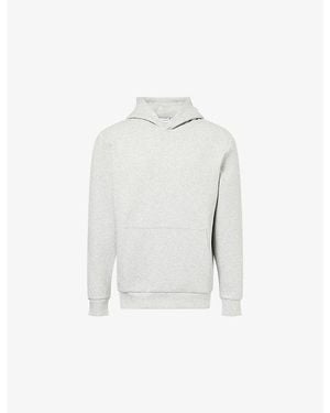 Arne Relaxed-Fit Long-Sleeve Cotton-Jersey Hoody - White