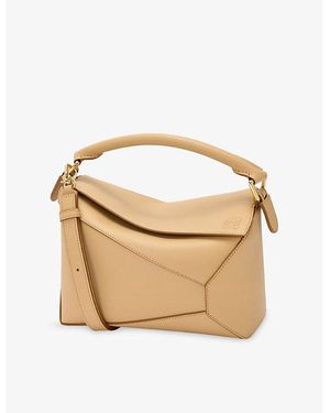 Loewe Puzzle Edge Small Leather Cross-Body Bag - Metallic