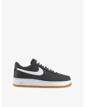 Nike Air Force 1 '07 Leather Low-Top Trainers - Black