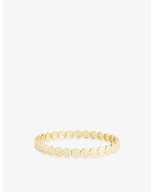 Lisa Gozlan The Mini Classic Happy Face 18Ct-Plated Brass Bracelet - Natural