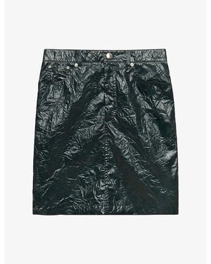 Marni Crinkled Taffeta Mini Skirt - Green