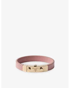 Prada Saffiano Leather Bracelet - Pink