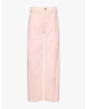Reformation Clyde Low-Rise Baggy Denim Jeans - Pink