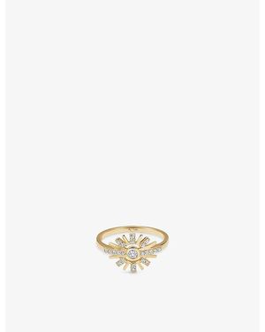 Astley Clarke Atomic 14Ct- And 0.236Ct Lab-Grown Diamond Ring - Metallic