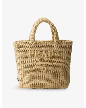 Prada Small Crochet Tote Bag - Metallic