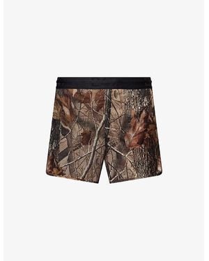 247 BY Represent Contour 2-In-1 Nylon Run Shorts - Brown