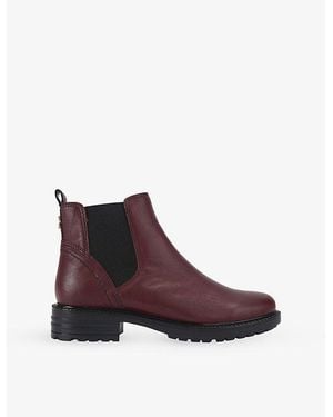 Carvela Kurt Geiger Russ Leather Ankle Boots - Purple