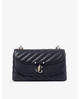Jimmy Choo Curve Small Leather Cross-Body Bag - Blue