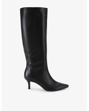 Carvela Kurt Geiger Liscio Knee-High Leather Boots - Black