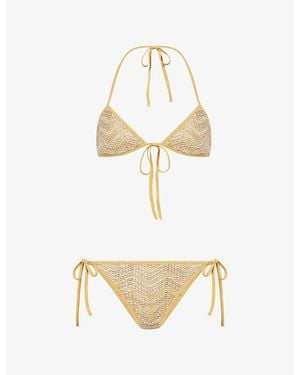 Missoni Lamé Triangle Bikini Set - Metallic