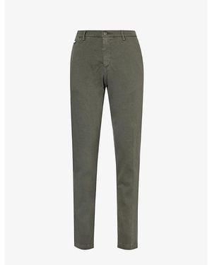 Replay Benni Straight-Leg Regular-Fit Stretch-Cotton Pants - Green