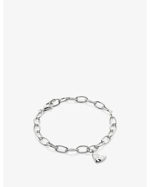 Monica Vinader Heart-Shaped Sterling- Bracelet - Metallic