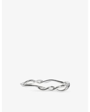 Monica Vinader Ochre Sterling- Bangle - White