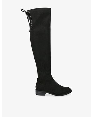 Steve Madden Xray Faux-Suede Over-The-Knee Boots - Black