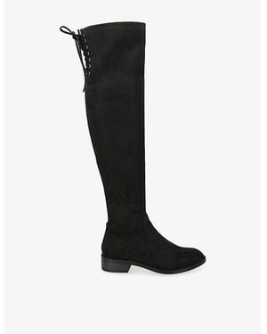 Steve Madden Xray Faux-Suede Over-The-Knee Boots - Black