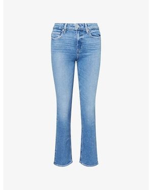 PAIGE Cindy Ankle Slim-Leg Stretch-Denim Jeans - Blue
