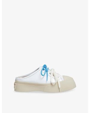 Marni Pablo Backless Leather Trainers - Blue