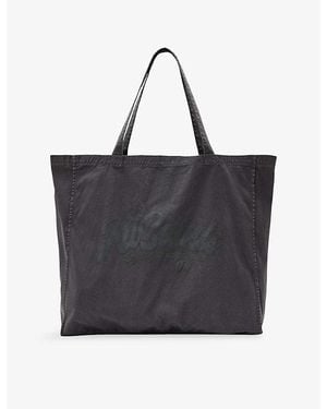 AllSaints Large Odyssey Cotton Tote Bag - Black