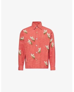 Kartik Research Floral Box Hand-Embroidered Cotton Shirt