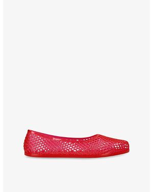 Ancient Greek Sandals Iro Mesh-Textured Pvc Ballet Flats