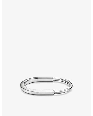 Tiffany & Co. Lock 18Ct- Bangle Bracelet - White