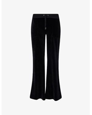Juicy Couture Layla Flared Stretch-Woven Jogging Bottoms - Black