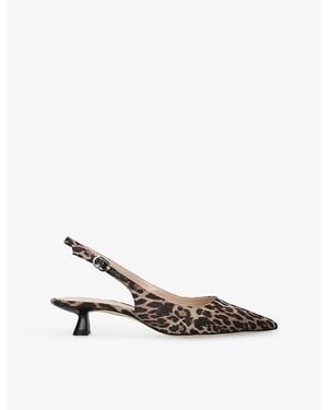 Stuart Weitzman Sculpt 35 Fabric Slingback Courts - Multicolor