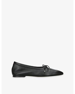 Aeyde Nami Glove Leather Ballet Flats - Black