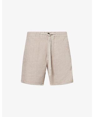 Citizens of Humanity Drawstring Relaxed-Fit Linen Deck Shorts - Natural