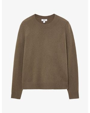 Reiss Mimi Crewneck Cashmere Sweater - Green